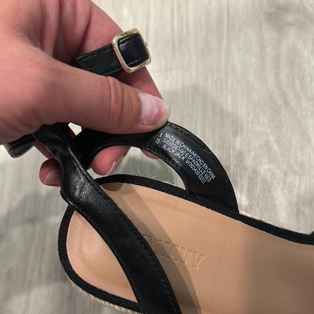 Women's Black Sandals - Picture 3 of 5
